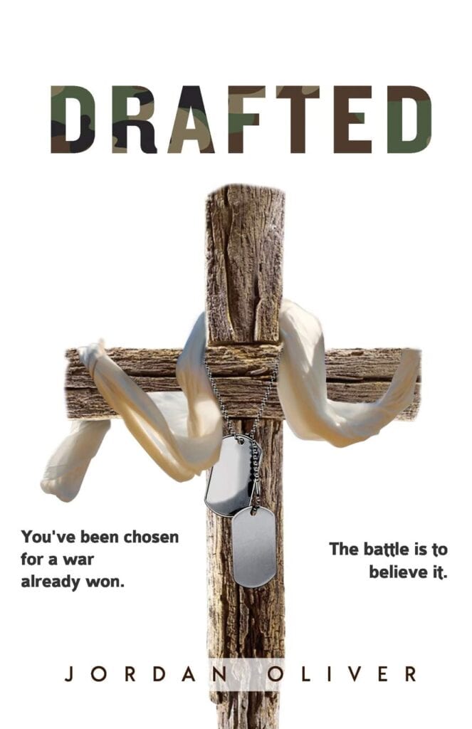 A cross with the word " drafted " written on it.