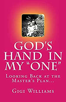A book cover with a picture of a child and the words " god 's hand in my one looking back at the master 's plan."